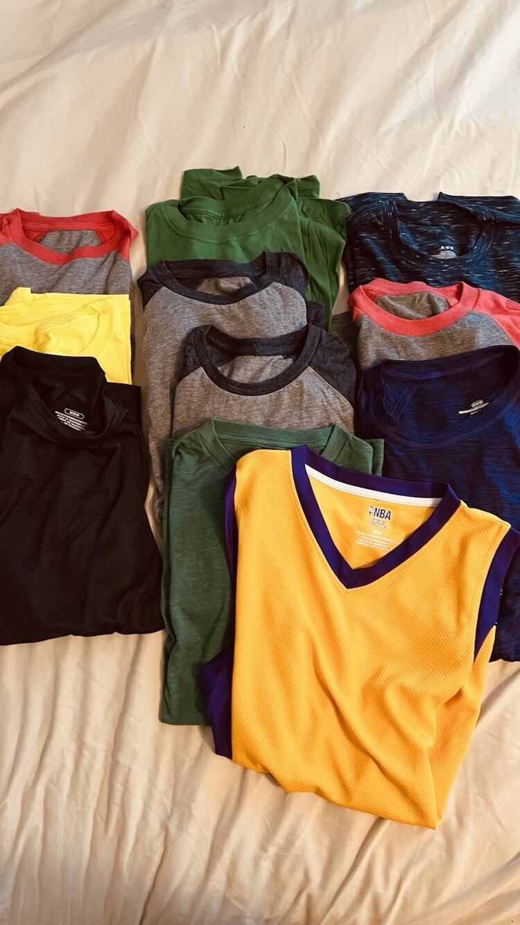 Lot of NEW Men’s Blank Shirts - 10 Medium Shirts Fanatics and More. Jersey